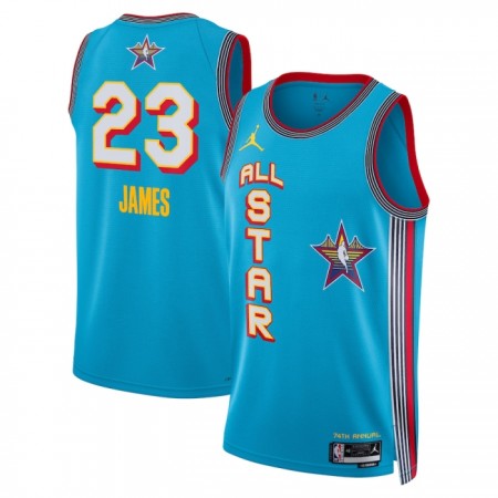 Män All-Star 2025 Tröja Lebron James Jordan Blå Swingman Män All-Star 2025 Tröja Lebron James Jordan Blå Swingman